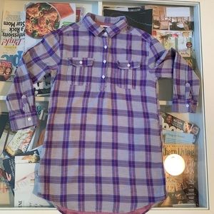 Flannel long sleeve dress Sz8